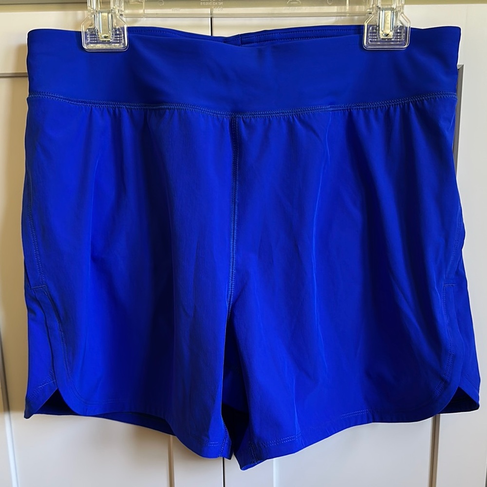 Lands' End Women's Swim Shorts Board Swimwear UPF 50+ 5" Blue Size M (10-12)